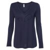 Women's Flowy Long Sleeve V-Neck Tee Thumbnail