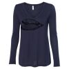 Women's Flowy Long Sleeve V-Neck Tee Thumbnail