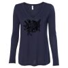 Women's Flowy Long Sleeve V-Neck Tee Thumbnail