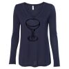 Women's Flowy Long Sleeve V-Neck Tee Thumbnail