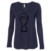 Women's Flowy Long Sleeve V-Neck Tee Thumbnail