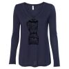 Women's Flowy Long Sleeve V-Neck Tee Thumbnail