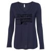 Women's Flowy Long Sleeve V-Neck Tee Thumbnail