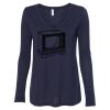 Women's Flowy Long Sleeve V-Neck Tee Thumbnail