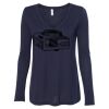Women's Flowy Long Sleeve V-Neck Tee Thumbnail