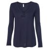 Women's Flowy Long Sleeve V-Neck Tee Thumbnail