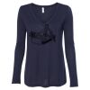 Women's Flowy Long Sleeve V-Neck Tee Thumbnail