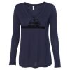 Women's Flowy Long Sleeve V-Neck Tee Thumbnail
