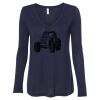 Women's Flowy Long Sleeve V-Neck Tee Thumbnail