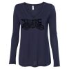 Women's Flowy Long Sleeve V-Neck Tee Thumbnail