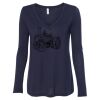 Women's Flowy Long Sleeve V-Neck Tee Thumbnail