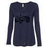 Women's Flowy Long Sleeve V-Neck Tee Thumbnail