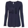 Women's Flowy Long Sleeve V-Neck Tee Thumbnail