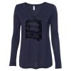 Women's Flowy Long Sleeve V-Neck Tee Thumbnail