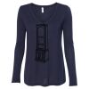Women's Flowy Long Sleeve V-Neck Tee Thumbnail