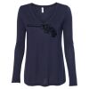 Women's Flowy Long Sleeve V-Neck Tee Thumbnail