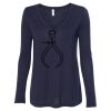Women's Flowy Long Sleeve V-Neck Tee Thumbnail