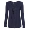 Women's Flowy Long Sleeve V-Neck Tee Thumbnail