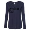 Women's Flowy Long Sleeve V-Neck Tee Thumbnail