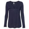 Women's Flowy Long Sleeve V-Neck Tee Thumbnail