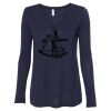 Women's Flowy Long Sleeve V-Neck Tee Thumbnail