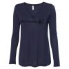 Women's Flowy Long Sleeve V-Neck Tee Thumbnail