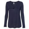 Women's Flowy Long Sleeve V-Neck Tee Thumbnail