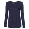 Women's Flowy Long Sleeve V-Neck Tee Thumbnail