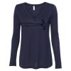 Women's Flowy Long Sleeve V-Neck Tee Thumbnail