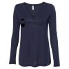 Women's Flowy Long Sleeve V-Neck Tee Thumbnail