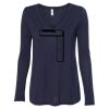 Women's Flowy Long Sleeve V-Neck Tee Thumbnail