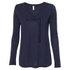 Women's Flowy Long Sleeve V-Neck Tee Thumbnail