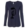 Women's Flowy Long Sleeve V-Neck Tee Thumbnail