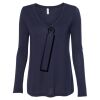 Women's Flowy Long Sleeve V-Neck Tee Thumbnail