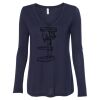 Women's Flowy Long Sleeve V-Neck Tee Thumbnail