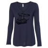 Women's Flowy Long Sleeve V-Neck Tee Thumbnail