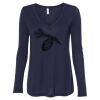 Women's Flowy Long Sleeve V-Neck Tee Thumbnail
