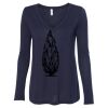 Women's Flowy Long Sleeve V-Neck Tee Thumbnail