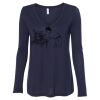 Women's Flowy Long Sleeve V-Neck Tee Thumbnail