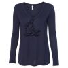 Women's Flowy Long Sleeve V-Neck Tee Thumbnail