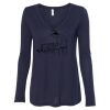 Women's Flowy Long Sleeve V-Neck Tee Thumbnail