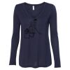 Women's Flowy Long Sleeve V-Neck Tee Thumbnail