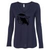 Women's Flowy Long Sleeve V-Neck Tee Thumbnail