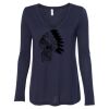 Women's Flowy Long Sleeve V-Neck Tee Thumbnail