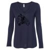 Women's Flowy Long Sleeve V-Neck Tee Thumbnail