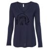 Women's Flowy Long Sleeve V-Neck Tee Thumbnail