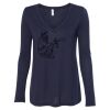 Women's Flowy Long Sleeve V-Neck Tee Thumbnail