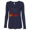 Women's Flowy Long Sleeve V-Neck Tee Thumbnail