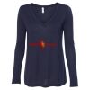Women's Flowy Long Sleeve V-Neck Tee Thumbnail