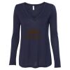 Women's Flowy Long Sleeve V-Neck Tee Thumbnail